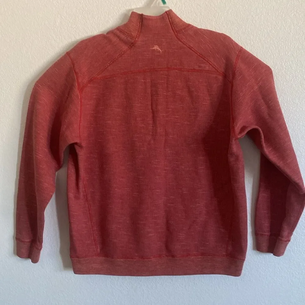 Tommy Bahama Tidemark Half Zip Reversible Pullover Sweater Size L